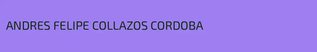 ANDRES FELIPE COLLAZOS CORDOBA